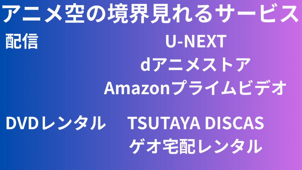 空の境界　サービス