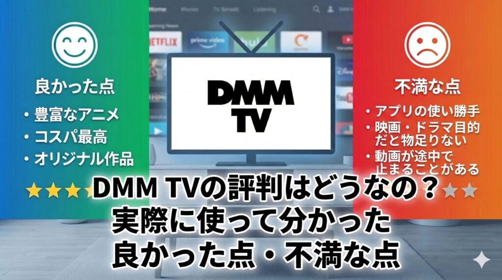 dmmtv　評判　アイキャッチ