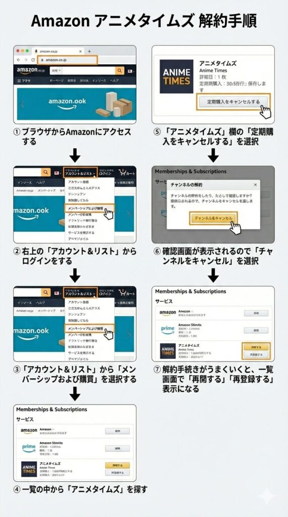 アマゾン　解約説明