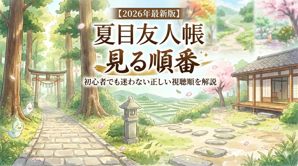 夏目友人帳　見る順番　アイキャッチ